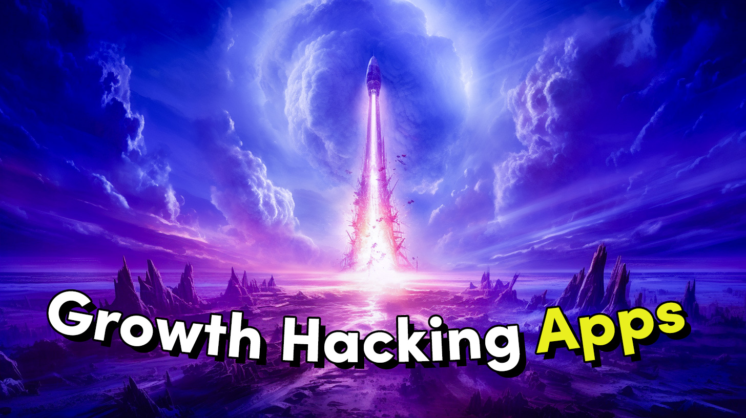Rocket taking of from distant planet- Growth Hacking Apps