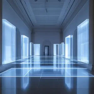 Minimalistische immersieve installatie